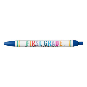 Noir Stylo pour enseignante de première année coloré av