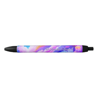 Noir Stylo Promotionnel Ciel Pourpre Éclipse Nuageuse