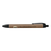 Noir Stylo promotionnel de luxe moderne (Haut)