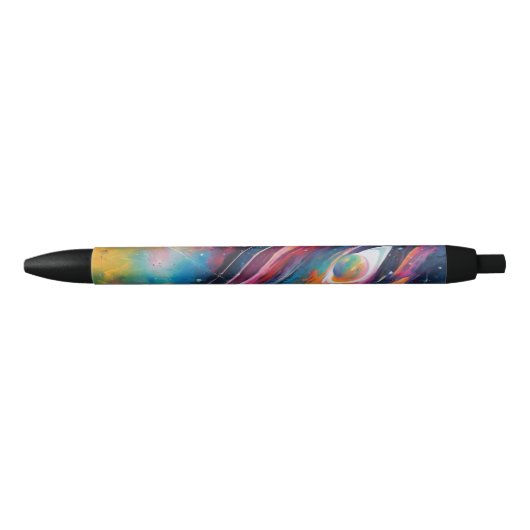 Noir Stylo Psychédélique Coloré (Devant)