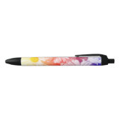 Noir Stylo Rainbow Daisies (Haut)
