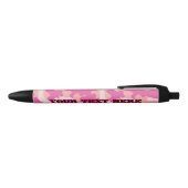 Noir Stylo rose de Camo - ajoutez votre texte (Haut)