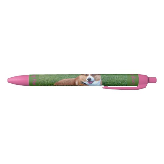 Noir Stylo rose de corgi (Bas)