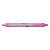 Noir Stylo rose/pourpre nommé fait sur commande de (Dos)