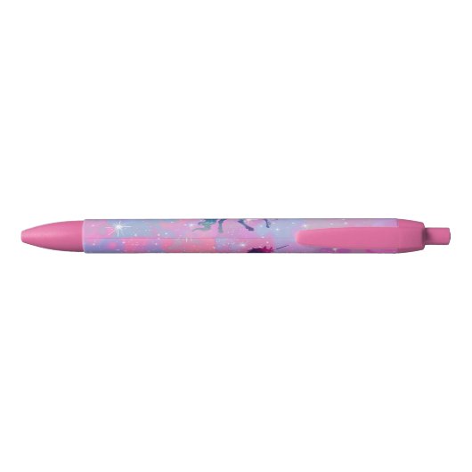 Noir Stylo rose/pourpre nommé fait sur commande de (Dos)