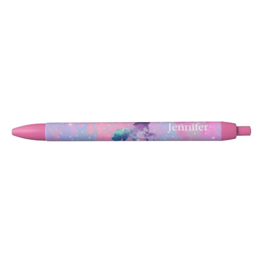 Noir Stylo rose/pourpre nommé fait sur commande de (Devant)