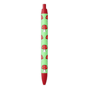 Noir Stylo rouge de champignon
