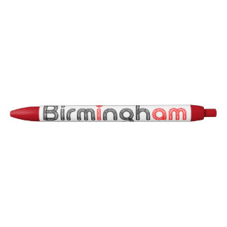 Noir Stylo rouge de coeur de Birmingham