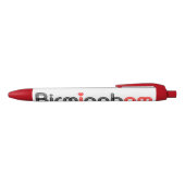 Noir Stylo rouge de coeur de Birmingham (Haut)