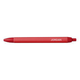 Noir Stylo rouge monogramme