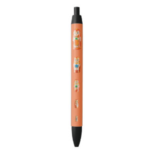 Noir Stylo russe rouge de poupées de Matryoshka
