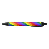 Noir Stylo solide D de rayure d'arc-en-ciel (Bas)