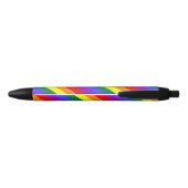 Noir Stylo solide D de rayure d'arc-en-ciel (Dos)