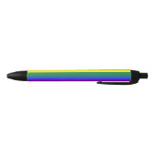 Noir Stylo solide V de rayure d'arc-en-ciel (Bas)