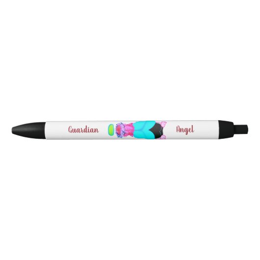 Noir Stylo : Stylo d'ange gardien (Devant)