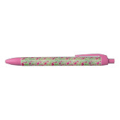Noir Stylo tropical de Flamant rose (Haut)