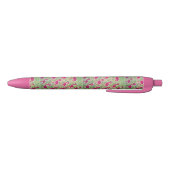 Noir Stylo tropical de Flamant rose (Bas)