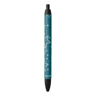 Noir stylo turquoise