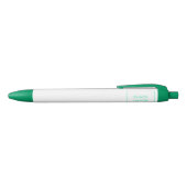 Noir Stylo vert, encre noire (Haut)