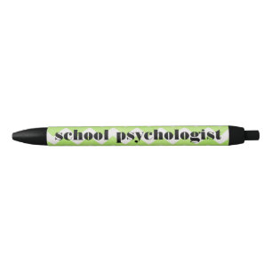 Noir Stylo vert et blanc de psychologue d'école de