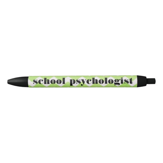 Noir Stylo vert et blanc de psychologue d'école de (Devant)