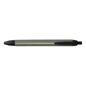 Noir Stylo vert mousse à deux tons - Prêt pour le logo (Dos)
