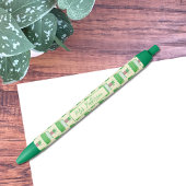 Noir Stylo vert Plante avec nom