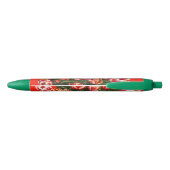 Noir Stylo vert pour tulipes rouges et blanches (Dos)