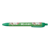 Noir Stylo Xmas personnalisé Snowbell (Bas)