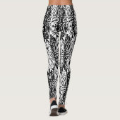 noir sur blanc avantacular leggings (Dos)