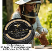 NOIR SUR KRAFT Beeswax Cuticule Étiquette de répar