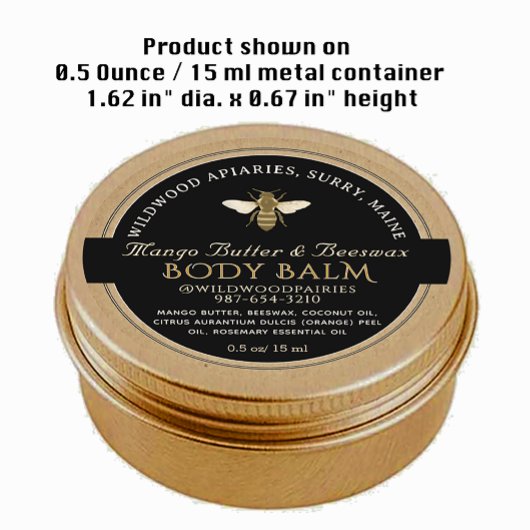 NOIR SUR KRAFT Beeswax Lip Balm Étiquette