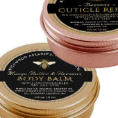 NOIR SUR KRAFT Beeswax Lip Balm Étiquette