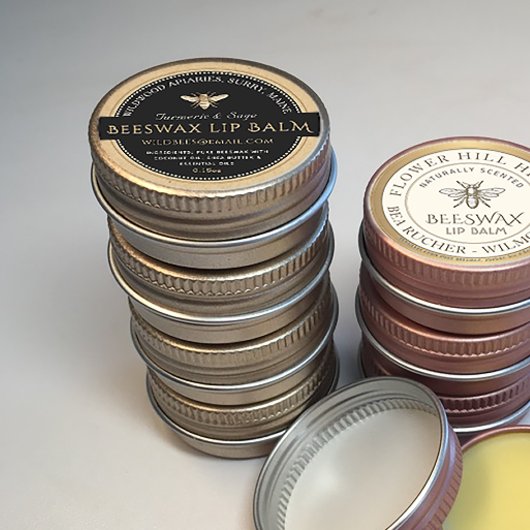 NOIR SUR KRAFT Beeswax Lip Balm Étiquette