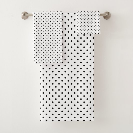 Noir sur Motif Polka blanc (En situation)