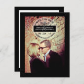 Noir| Tampon Graphique Blanc Enregistrer La Carte  (Devant / Derrière)