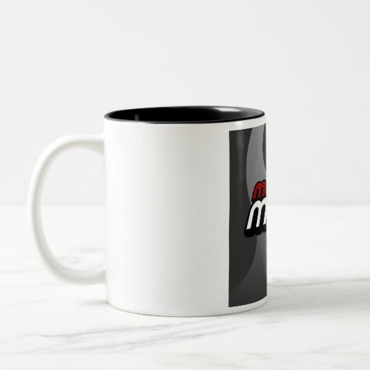 Noir tasse à deux tons de 11 onces (Gauche)