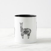 Noir tasse combinée d'alpaga de 11 onces (Centre)