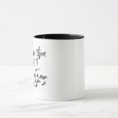 Noir tasse combinée de 11 onces (Centre)