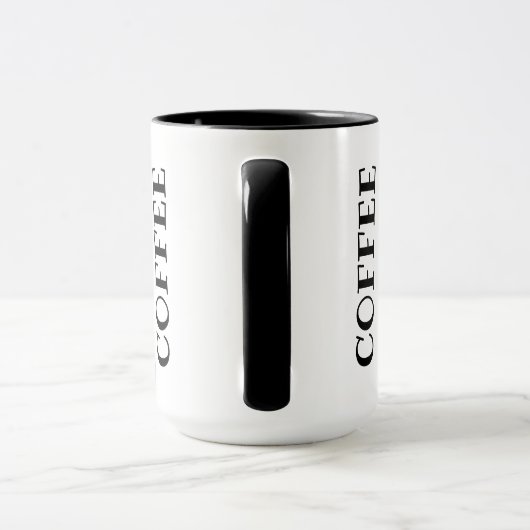 Noir tasse combinée de 444 ml (Poignée)