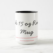 Noir tasse de sonnerie de 15 onces (Centre)