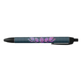 Noir Teal tranquille et stylo de fleur de Lotus (Bas)