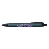 Noir Teal tranquille et stylo de fleur de Lotus (Haut)