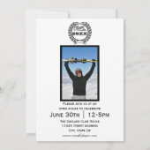 Noir Traditionnel - Invitation de Remise des Diplô (Dos)