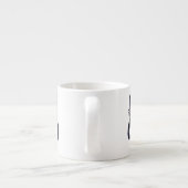 Noir Trinity Knot Celtic Cat Espresso Mug (Dos)