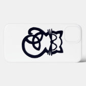 Noir Trinity Knot Celtic Cat iPhone 8/7 Coque (Verso (horizontal))