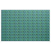 Noir turquoise de vert bleu d'Aqua de tissu de (Yard)