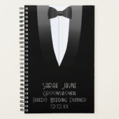 Noir Tuxedo Groomswoman 1920 Wedding planner (Devant)