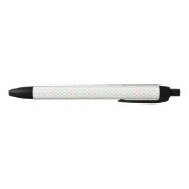 Noir Un stylo à bille avec un corps texturé blanc (Bas)