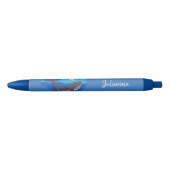 Noir Un stylo design pour baleines blanches mignonnes (Devant)